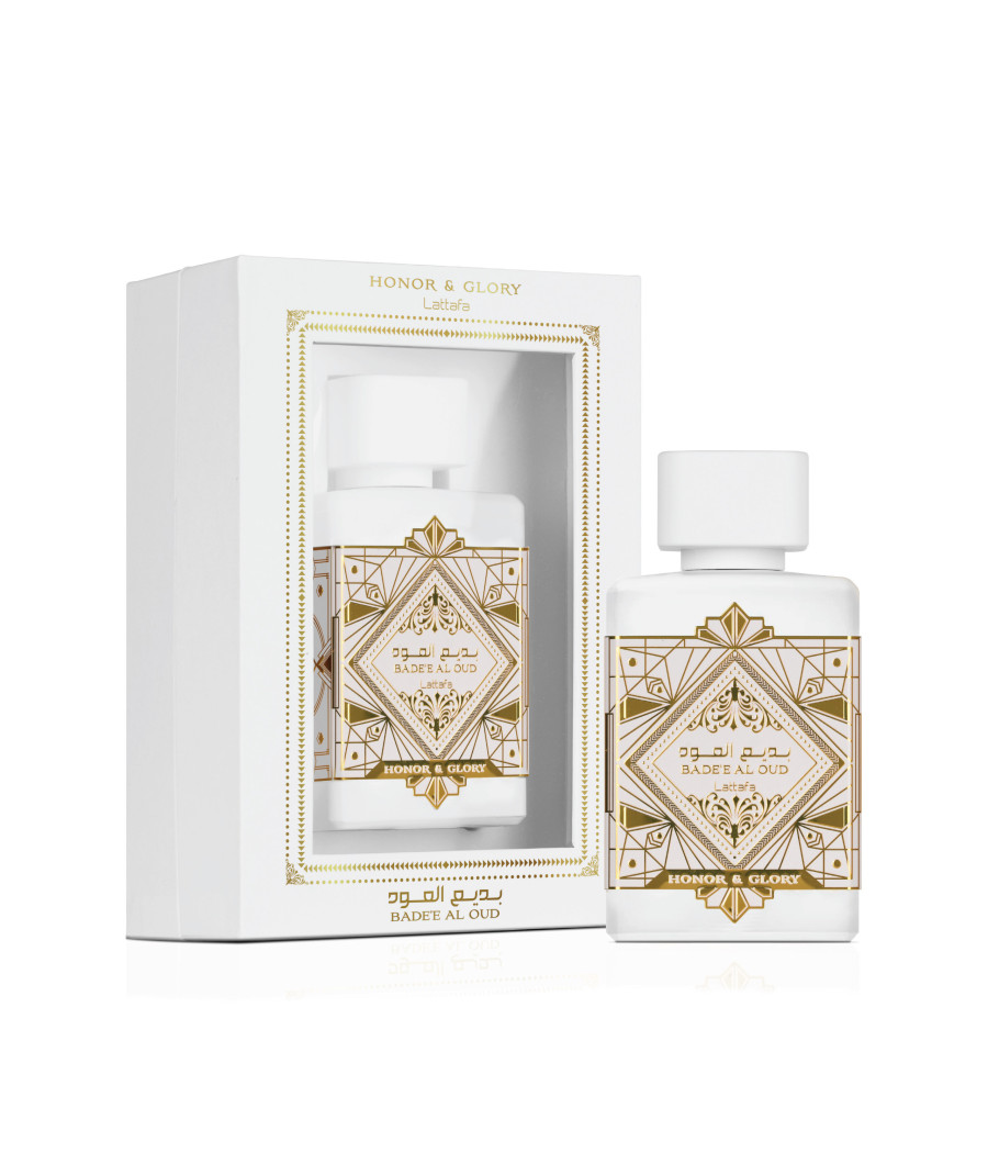 Badee Al Oud Honor & Glory de Lattafa 100 ml – Perfume Unisex de Lujo con Notas Dulces y Especiadas