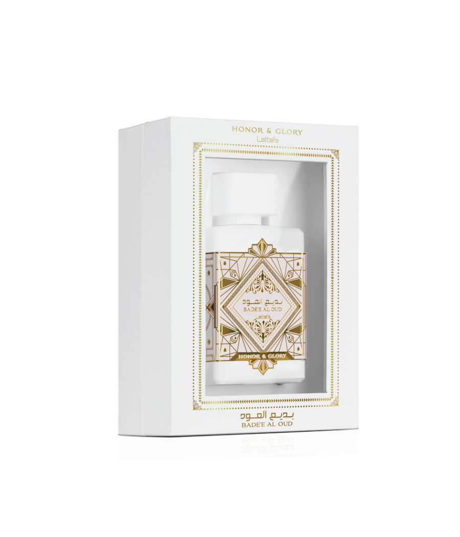Badee Al Oud Honor & Glory de Lattafa 100 ml – Perfume Unisex de Lujo con Notas Dulces y Especiadas